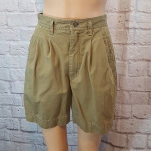 high waisted chino shorts